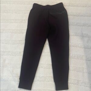 American Eagle Jogger Pants black zipper pockets wide elastic waist men’s XS